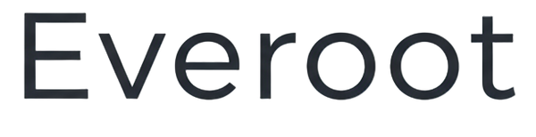 minimilist text based logo - black font "Everoot"